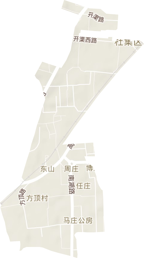 东山街道地形地图
