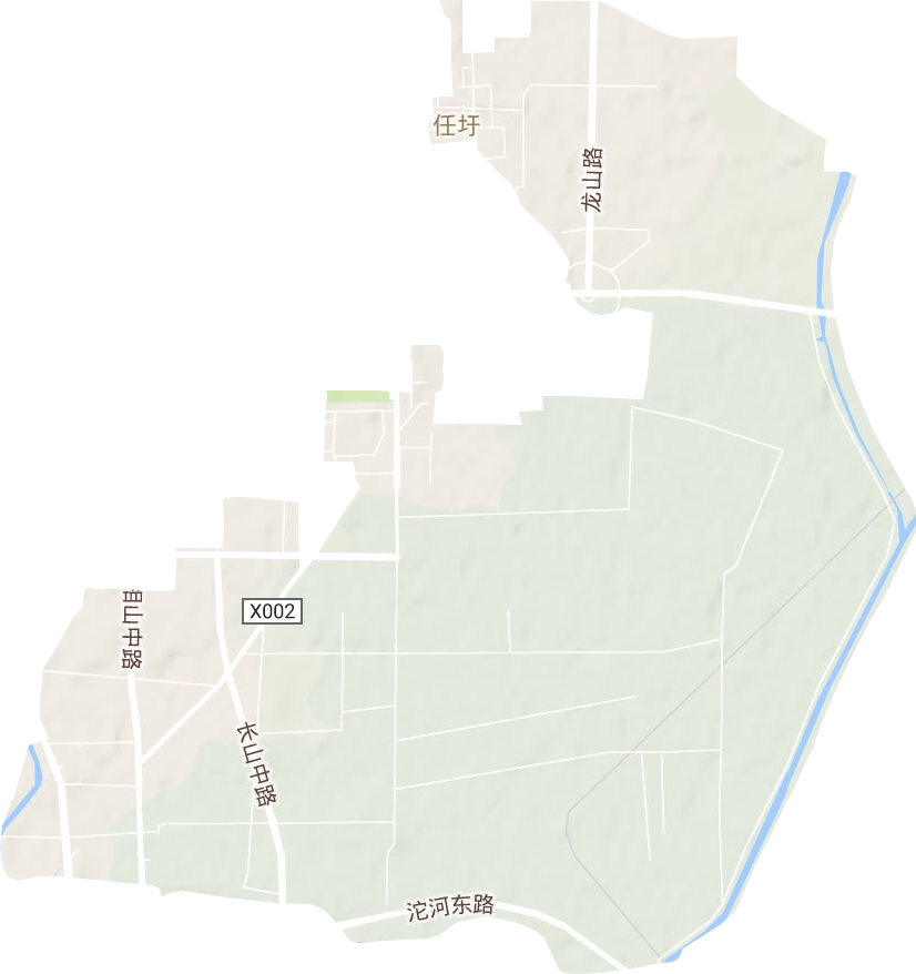 任圩街道地形地图
