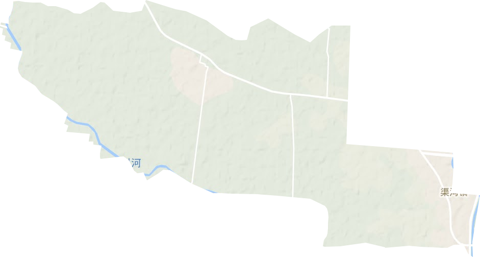 渠沟镇地形地图