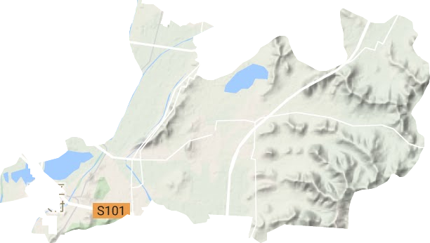 烈山镇地形地图