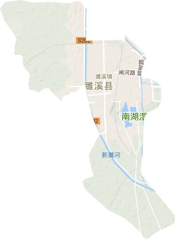 濉溪镇地形地图