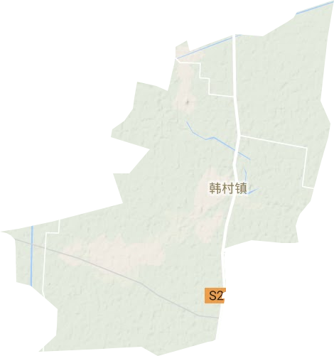 韩村镇地形地图