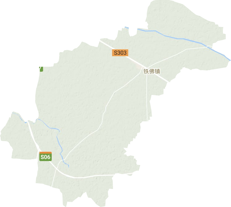 铁佛镇地形地图