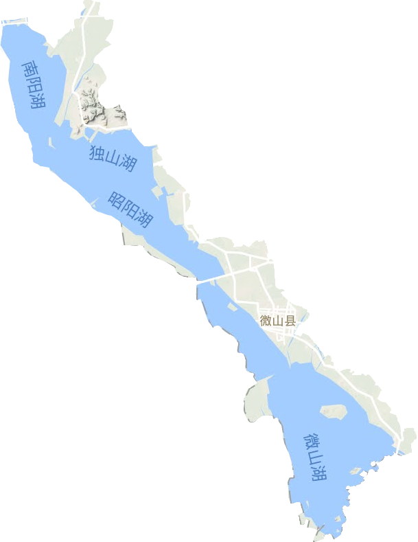 微山县地形地图