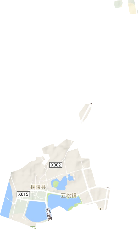 五松镇地形地图