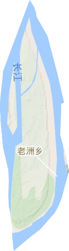 老洲乡地形地图