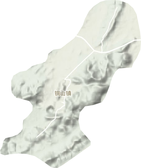铜山镇地形地图