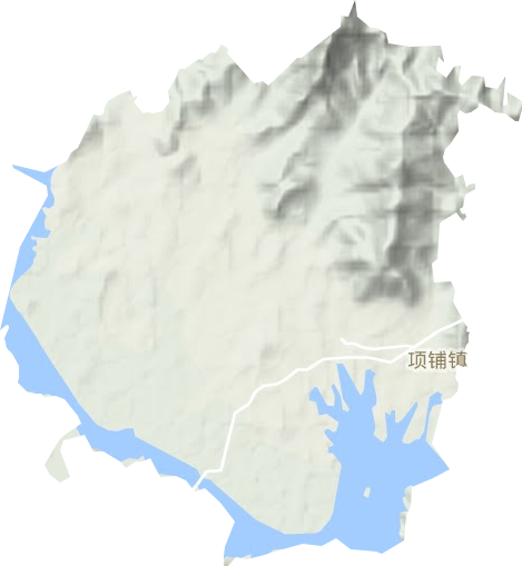 项铺镇地形地图