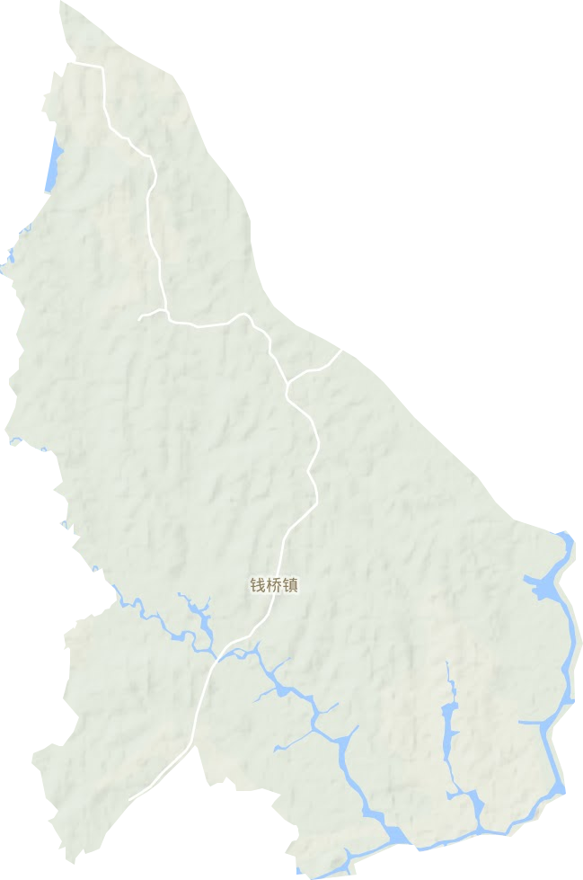 钱桥镇地形地图