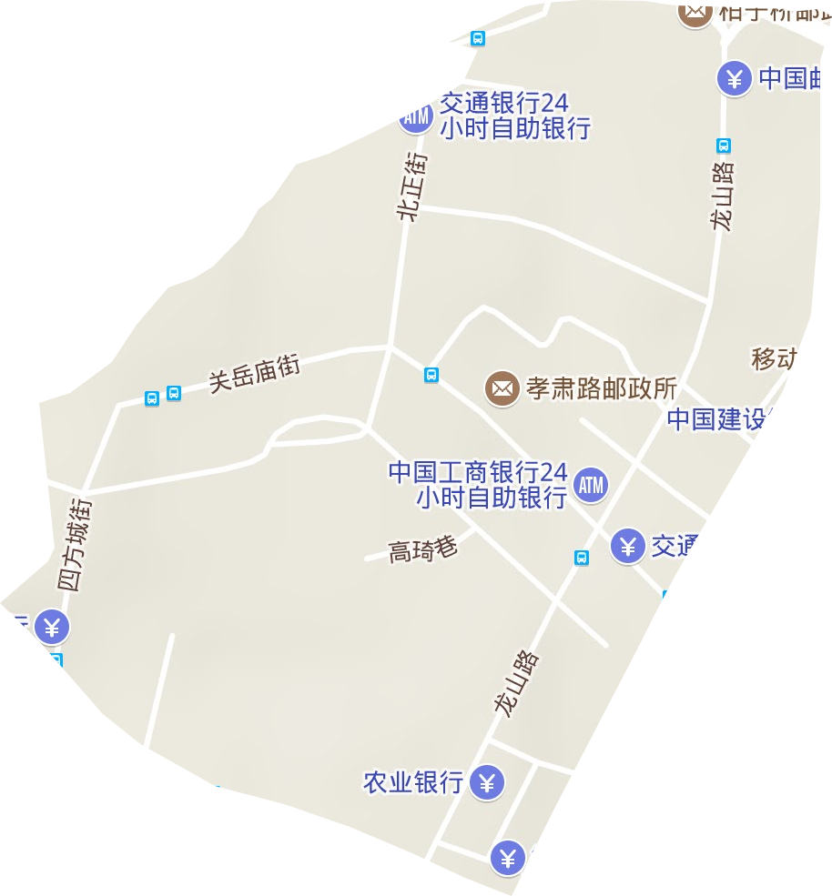 龙山路街道地形地图