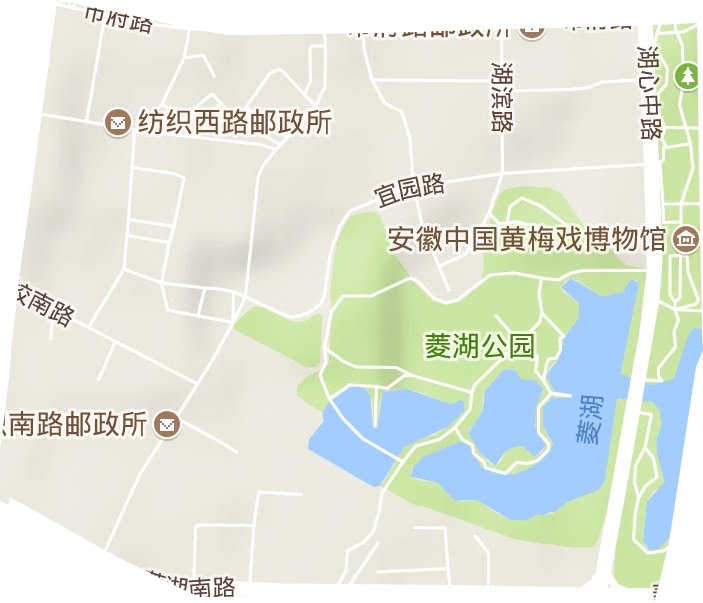 菱湖街道地形地图