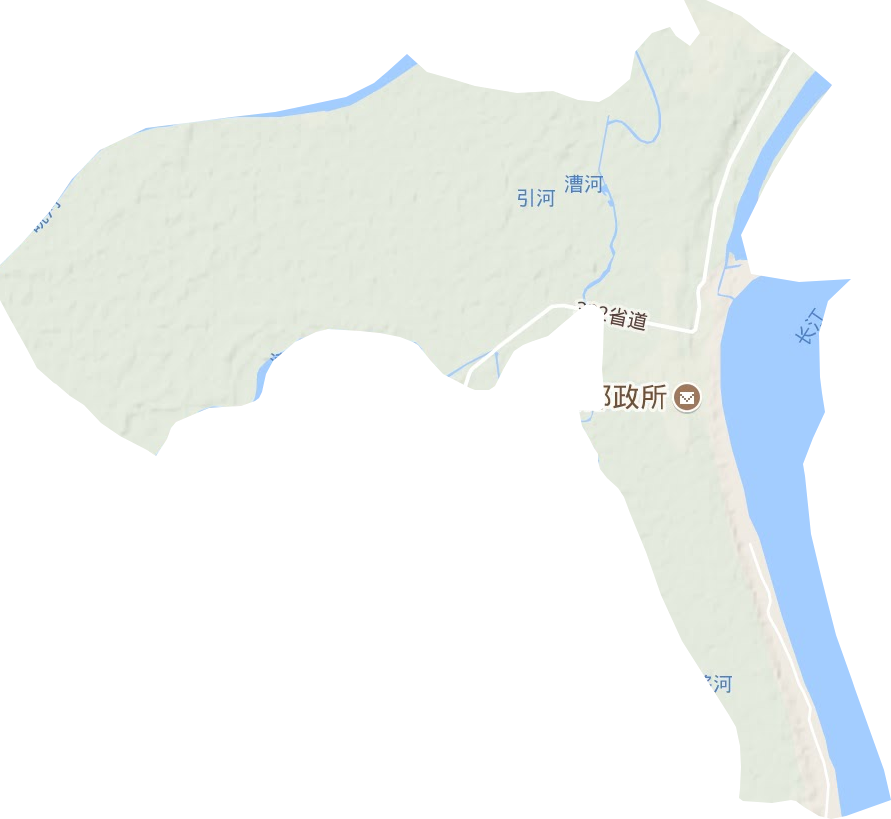 皖河农场地形地图