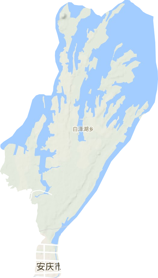 白泽湖乡地形地图
