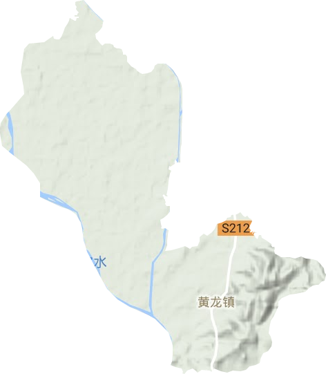 黄龙镇地形地图