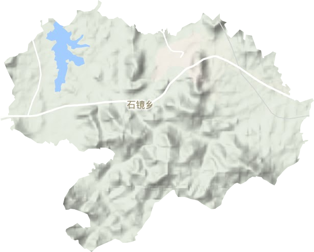 石镜乡地形地图