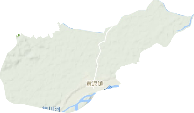黄泥镇地形地图