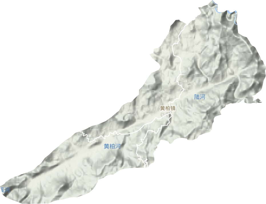 黄柏镇地形地图