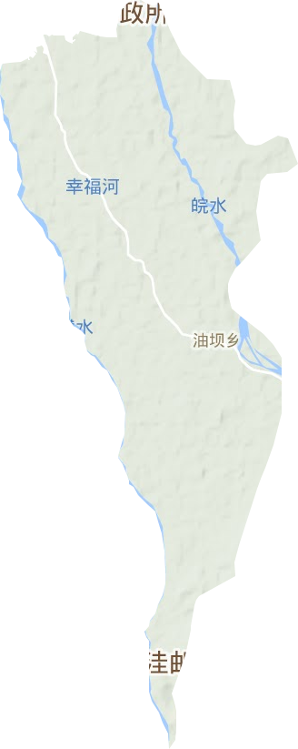 油坝乡地形地图