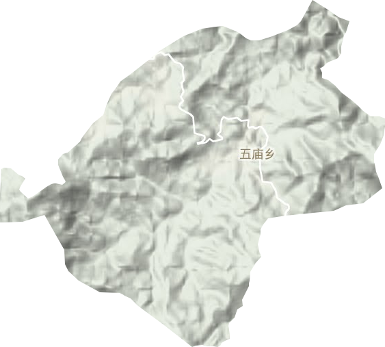 五庙乡地形地图