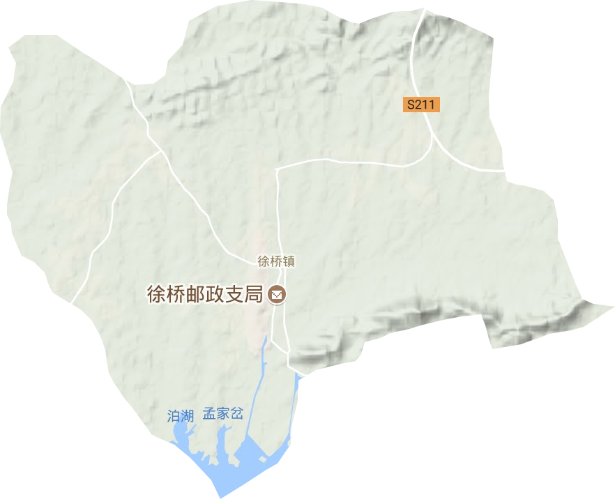 徐桥镇地形地图