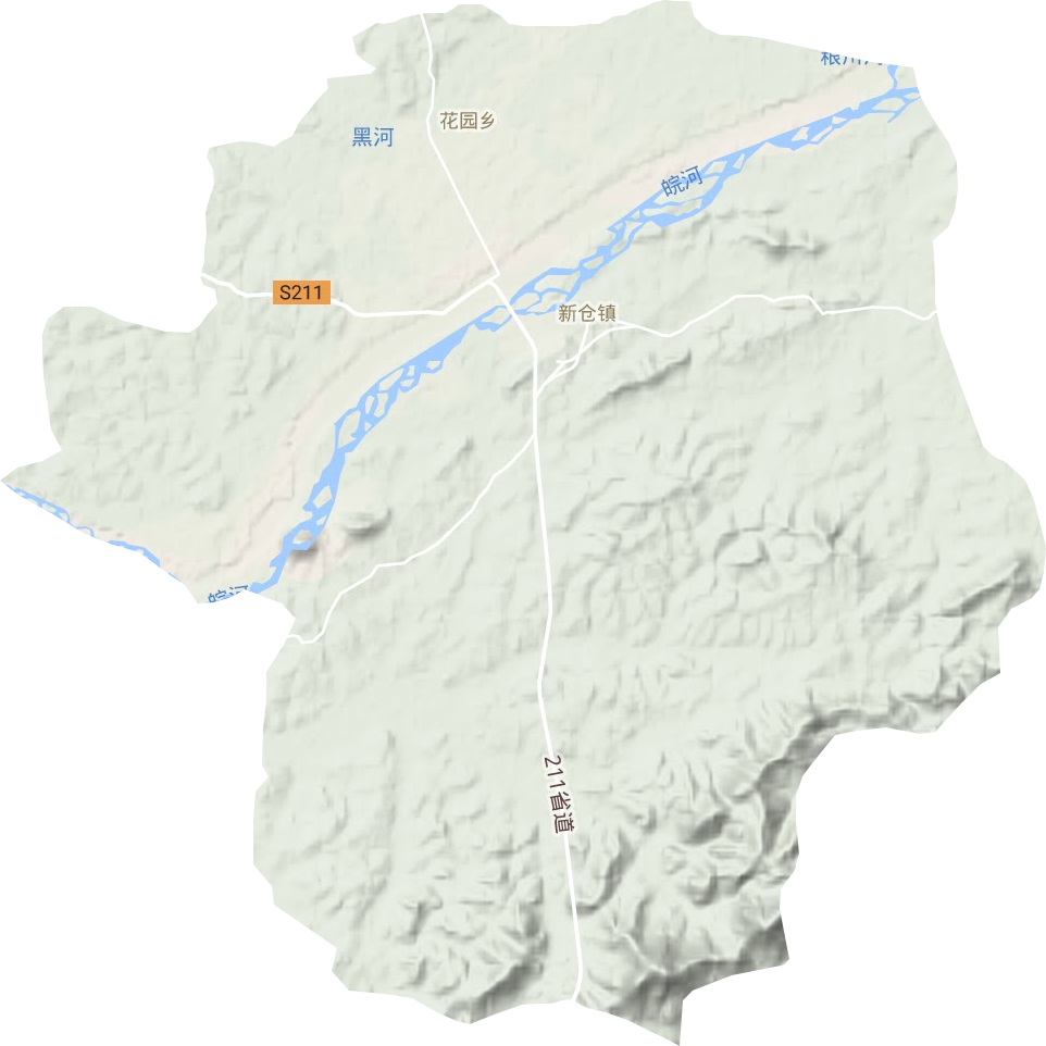 新仓镇地形地图
