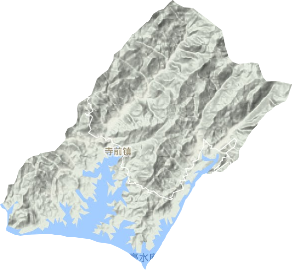寺前镇地形地图