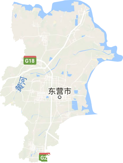 东营市地形地图