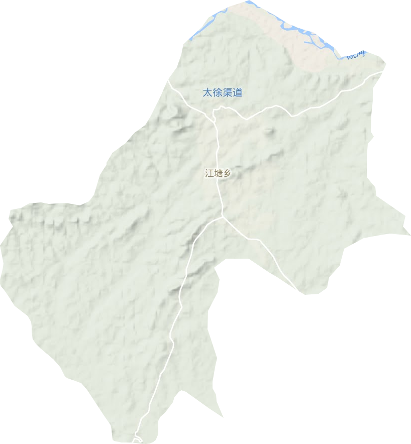 江塘乡地形地图