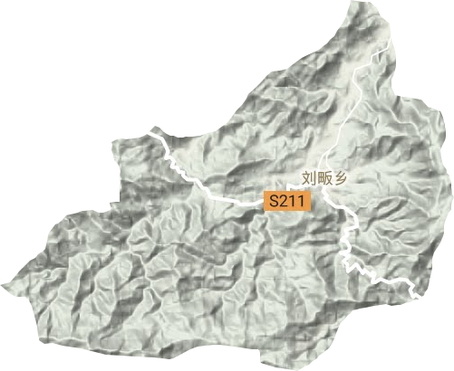 刘畈乡地形地图
