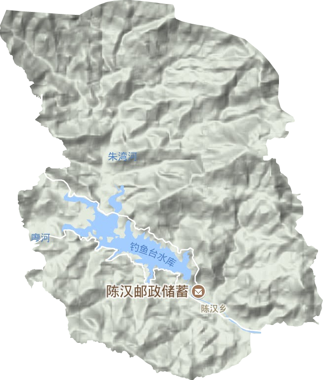 陈汉乡地形地图