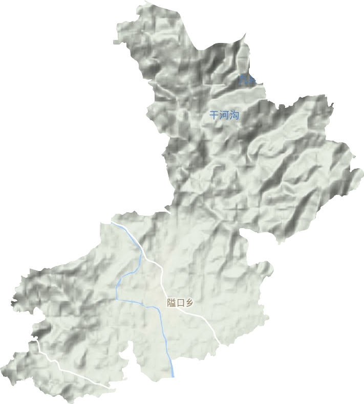 隘口乡地形地图