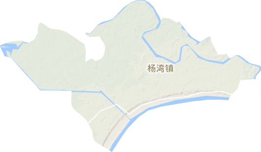 杨湾镇地形地图