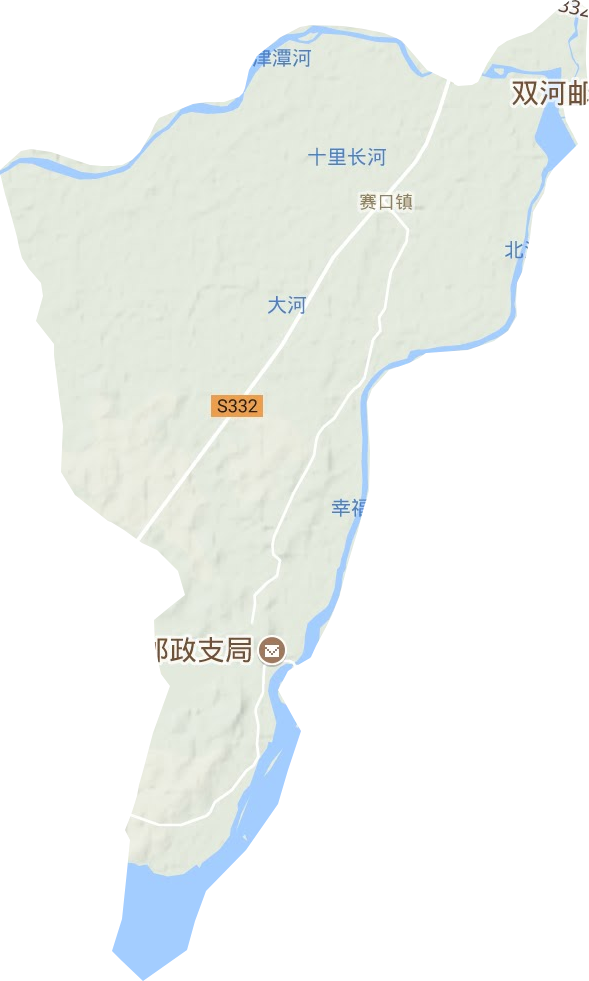 赛口镇地形地图