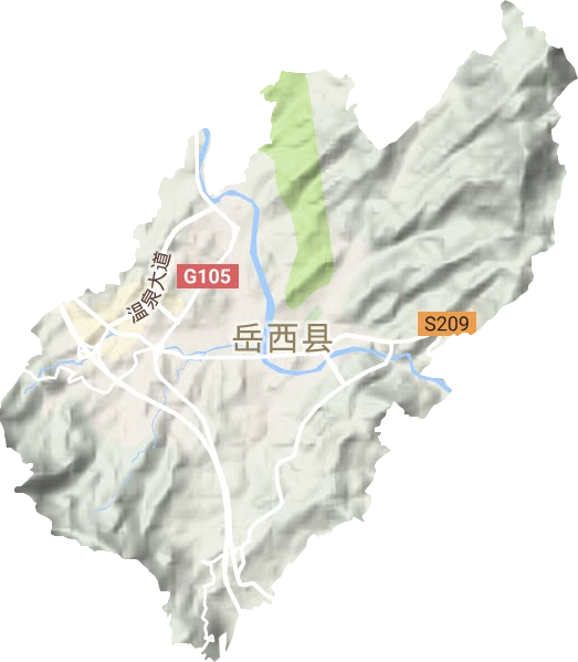 天堂镇地形地图