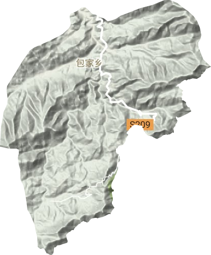 包家乡地形地图