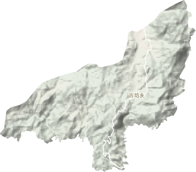古坊乡地形地图