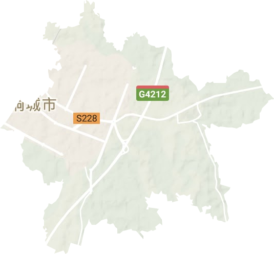 龙腾街道地形地图