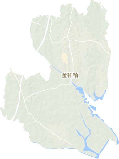 金神镇地形地图