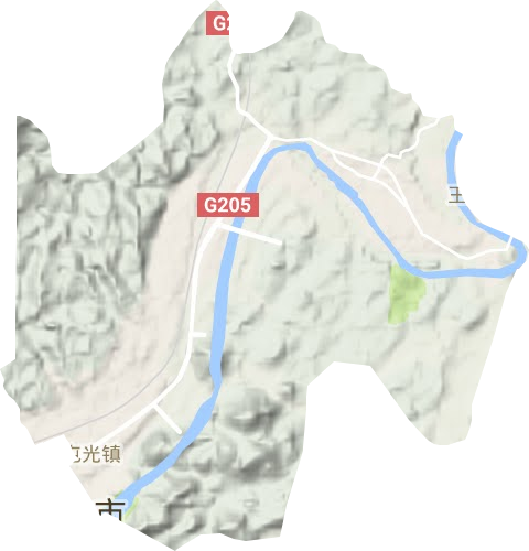 屯光镇地形地图