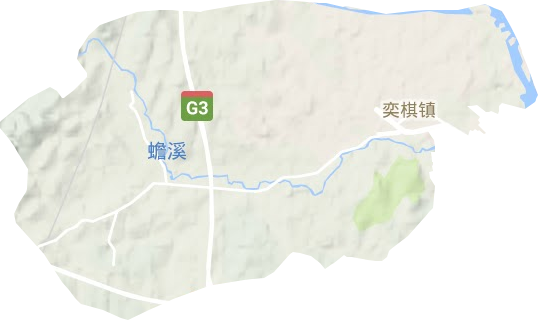 奕棋镇地形地图