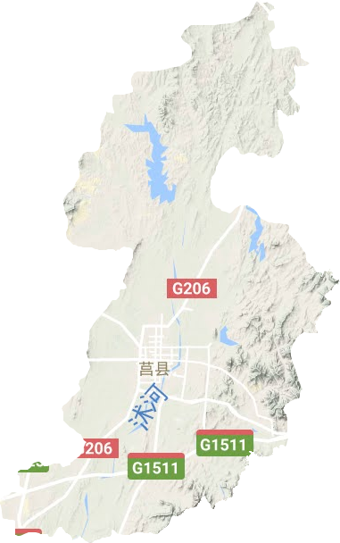 莒县地形地图