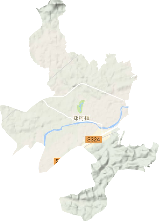郑村镇地形地图