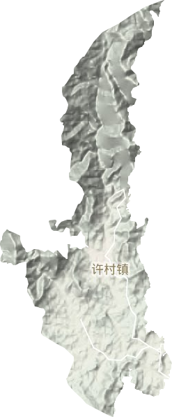 许村镇地形地图