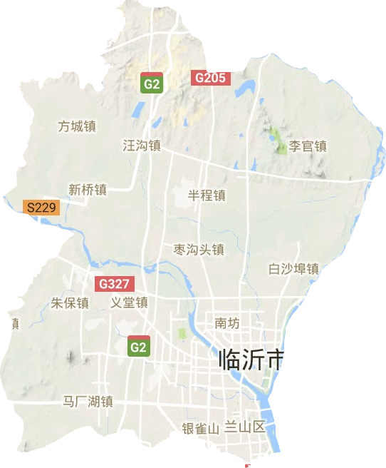 兰山区地形地图