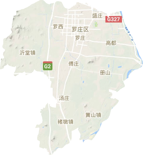 罗庄区地形地图