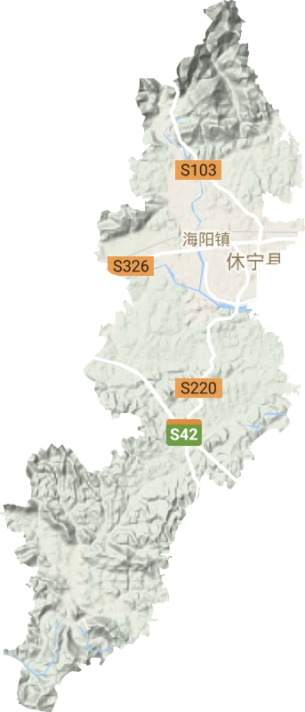 海阳镇地形地图