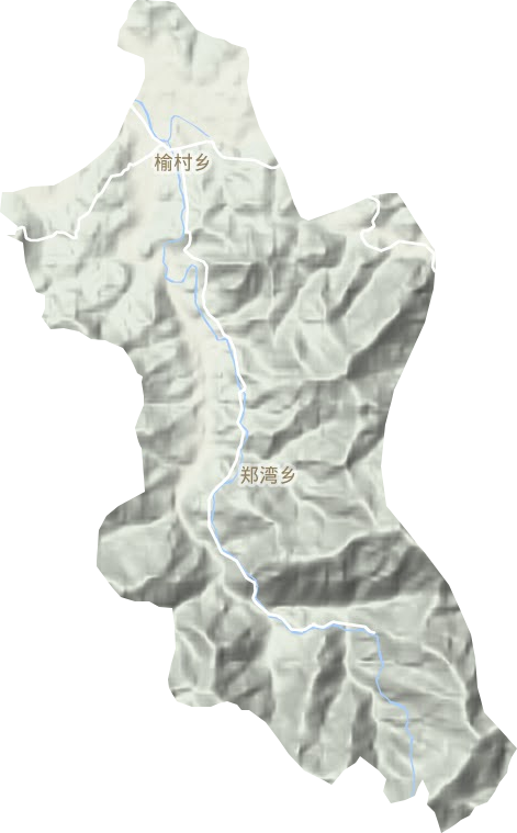 榆村乡地形地图