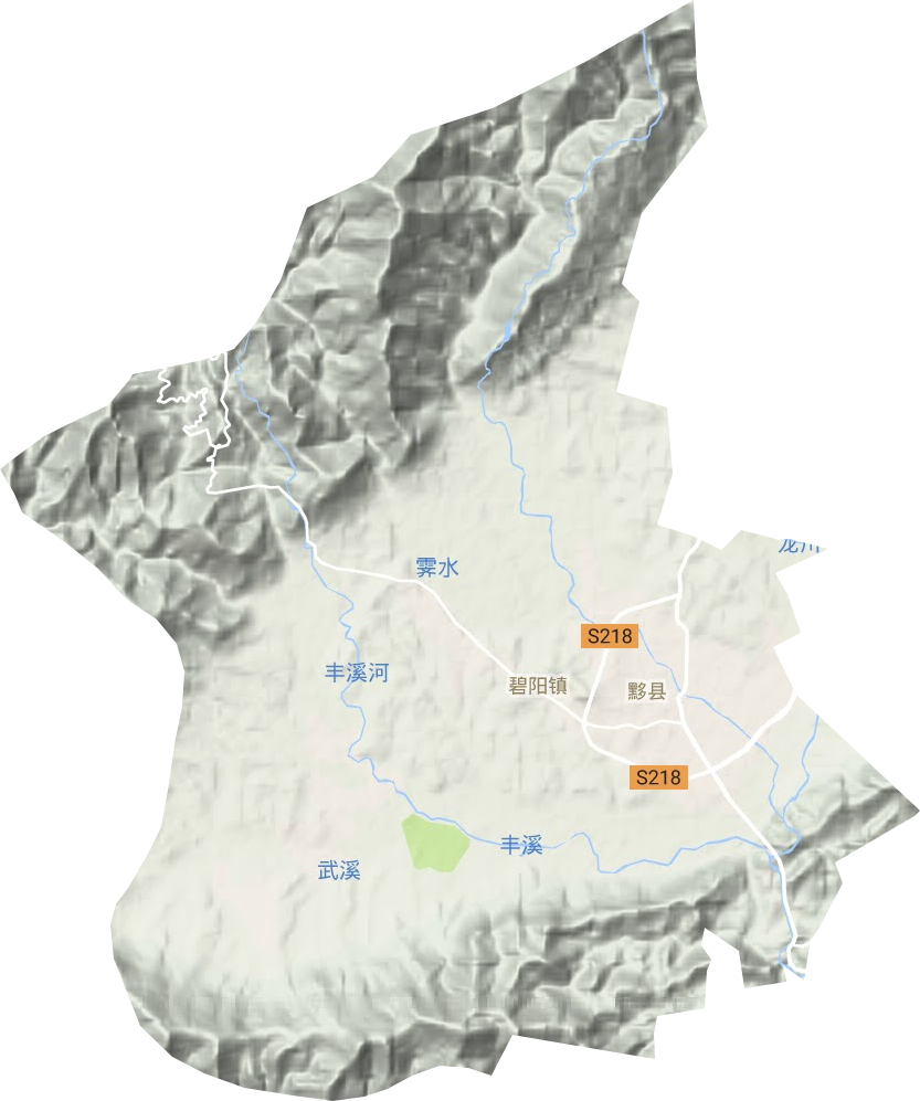 碧阳镇地形地图