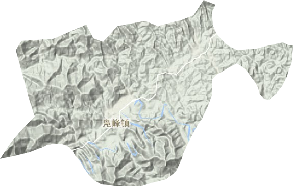 凫峰镇地形地图