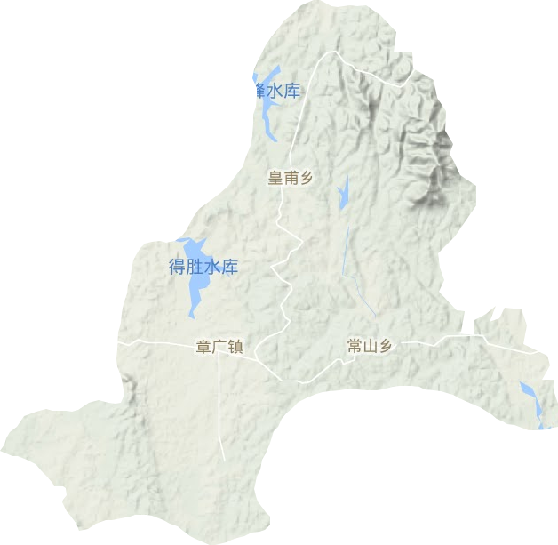 章广镇地形地图